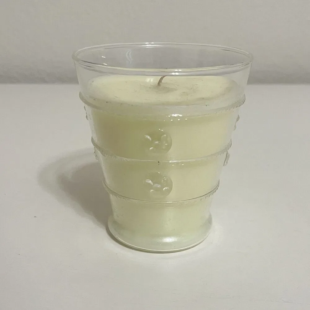Zodax Grand Casablanca Scented Glass Jar Candle, 8.3 oz - White Rose